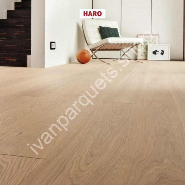 527326 rovere bianco puro markant spazzolato naturaline plus haro parquet legno 3 strati serie 4000 tc plancia 180 4b