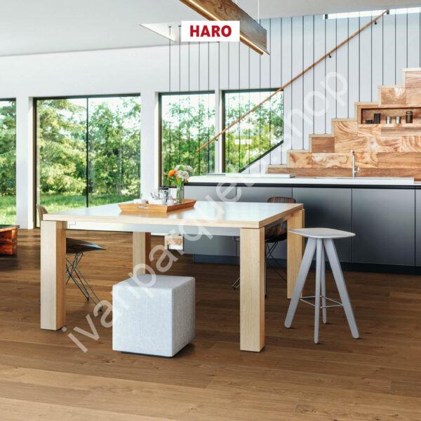 528682 rovere markant spazzolato naturaline plus haro parquet legno 3 strati serie 4000 tc plancia 180 4b