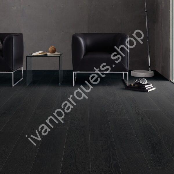 529066 rovere nero carbone selectiv spazzolato oleovera parkettmanufaktur parquet legno 3 strati serie 4000 tc plancia 180 4b