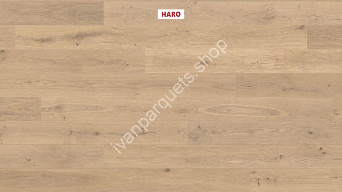 529268 rovere bianco chiaro sauvage spazzolato permadur haro parquet legno 3 strati serie 4000 tc plancia 180 4b