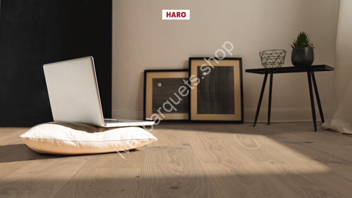 529268 rovere bianco chiaro sauvage spazzolato permadur haro parquet legno 3 strati serie 4000 tc plancia 180 4b