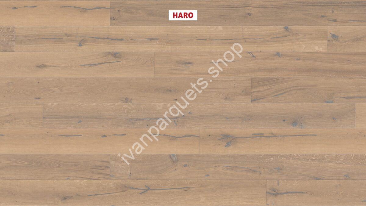 529764 rovere bianco puro alabama spazzolato naturaline plus haro parquet legno 3 strati serie 4000 tc plancia 180 4b