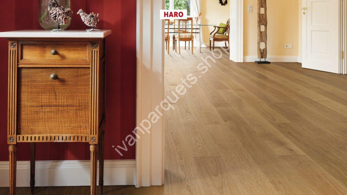 531677 rovere exklusiv spazzolato naturaline plus resistente al umidita haro parquet legno 3 strati serie 4000 tc plancia 180 4b