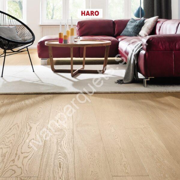 531679 rovere bianco puro exklusiv spazzolato naturaline plus haro parquet legno 3 strati serie 4000 tc plancia 180 4b