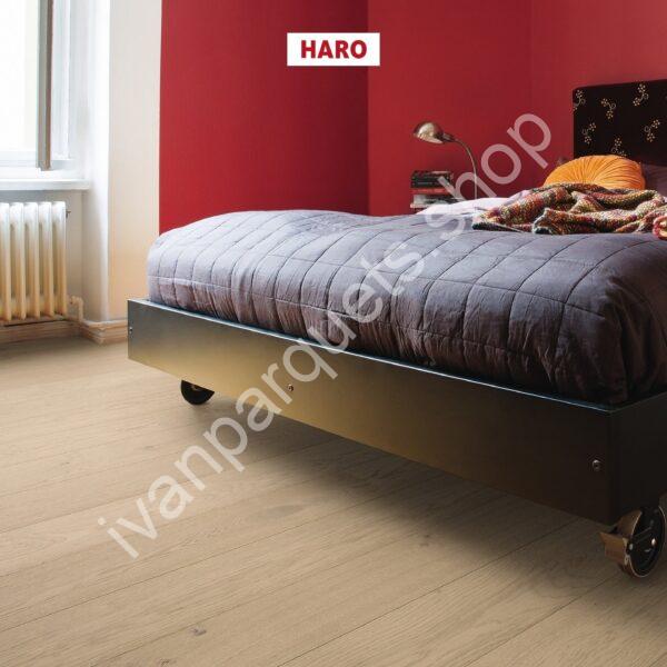 535449 rovere grigio sabbia markant spazzolato naturadur haro parquet legno 3 strati serie 4000 tc plancia 180 2b