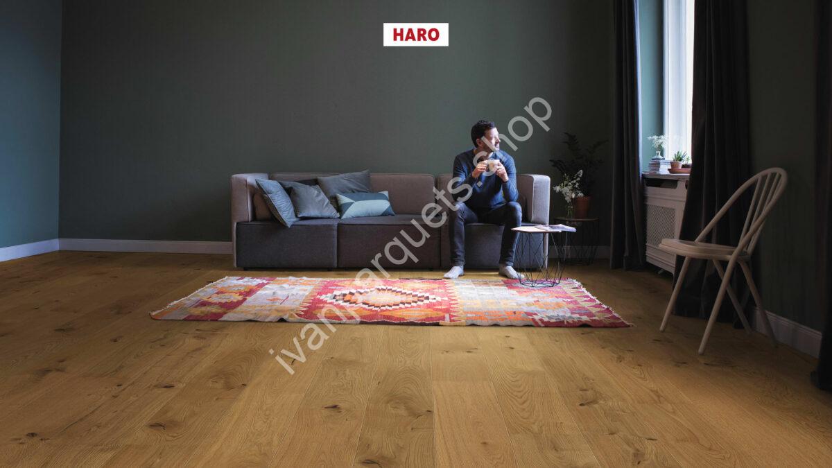 537550 rovere universal spazzolato permadur haro parquet legno 3 strati serie 2500 plancia 2b