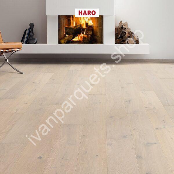 538935 rovere bianco cristallo sauvage spazzolato naturaline plus haro parquet legno 3 strati serie 4000 tc plancia 180 4b