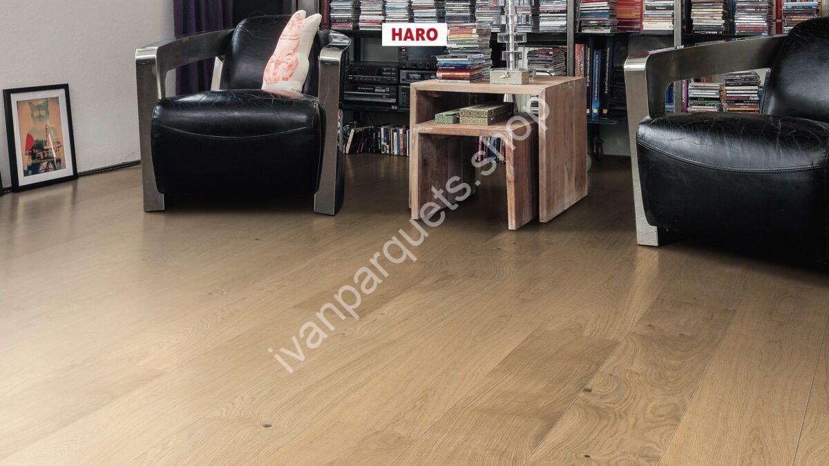 538938 rovere invisible markant spazzolato permadur haro parquet legno 3 strati serie 4000 tc plancia 180 2b