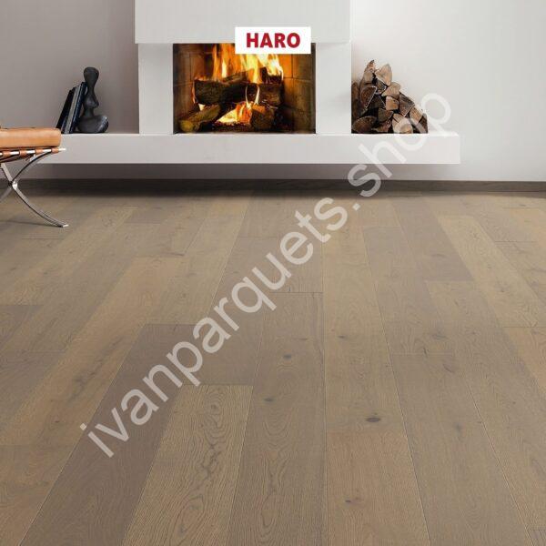 538947 rovere grigio conchiglia sauvage spazzolato naturaline plus haro parquet legno 3 strati serie 4000 tc plancia 180 4b