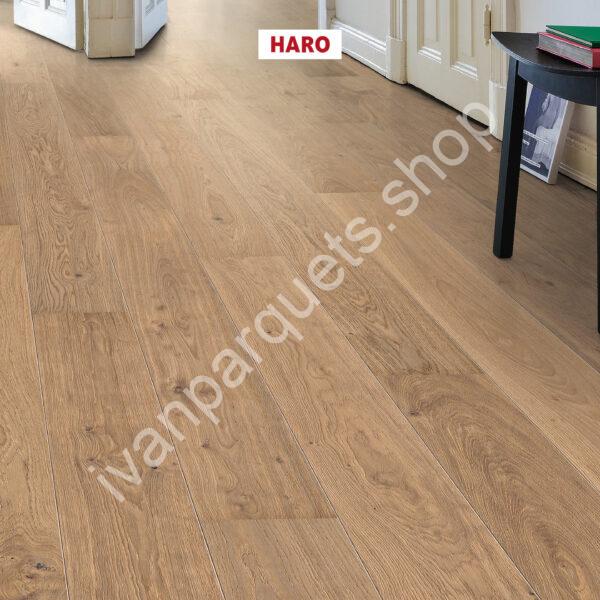 538959 rovere bianco puro markant spazzolato naturadur haro parquet legno 3 strati serie 4000 tc plancia 180 2b