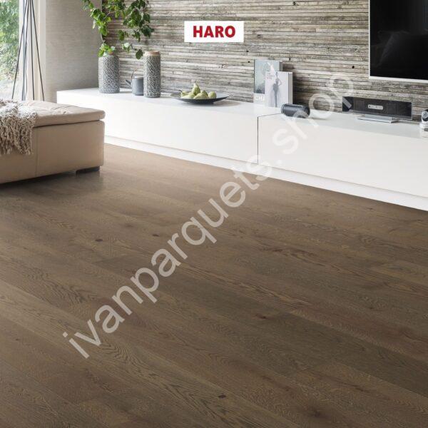 539089 rovere marrone canna sauvage spazzolato naturaline plus parquet legno 3 strati serie 4000 tc plancia 180 4b