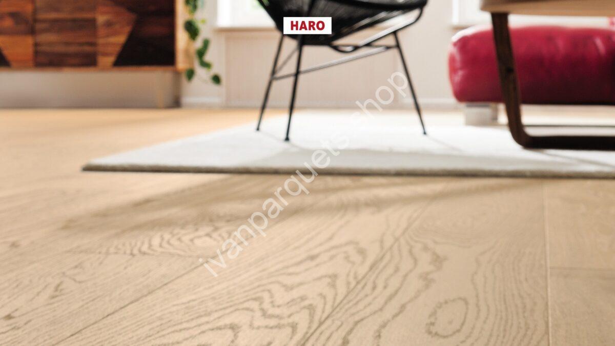 531679 rovere bianco puro exklusiv spazzolato naturaline plus haro parquet legno 3 strati serie 4000 tc plancia 180 4b