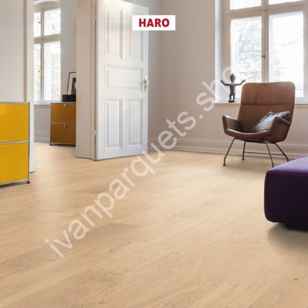 531216 rovere bianco chiaro markant spazzolato permadur haro parquet legno 3 strati serie 4000 tc plancia 180 4b