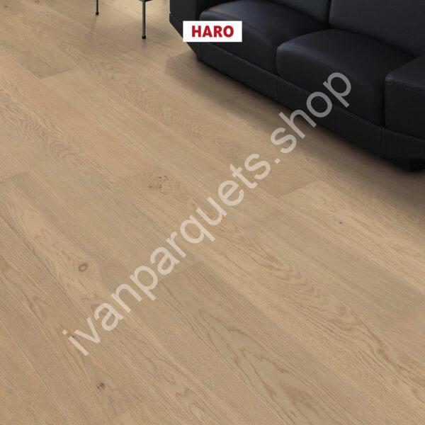 541856 rovere bianco chiaro markant spazzolato naturadur haro parquet legno 3 strati serie 4000 tc plancia 180 4b