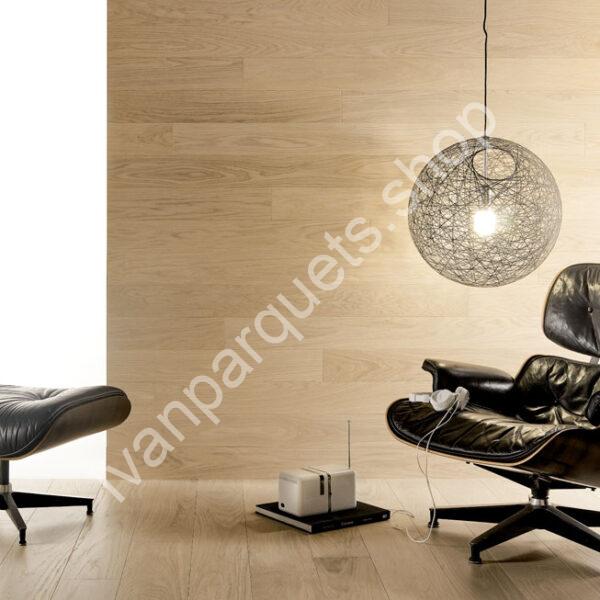 Berti Essential Cream parquet prefinito in rovere chiaro spazzolato