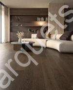 Berti Essential Moka parquet prefinito in rovere scuro spazzolato