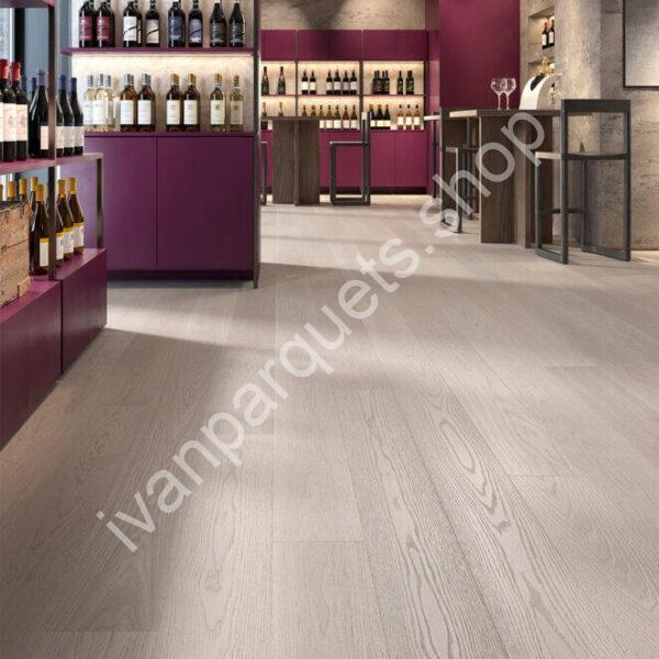 Berti Essential Nebula parquet prefinito in rovere grigio spazzolato