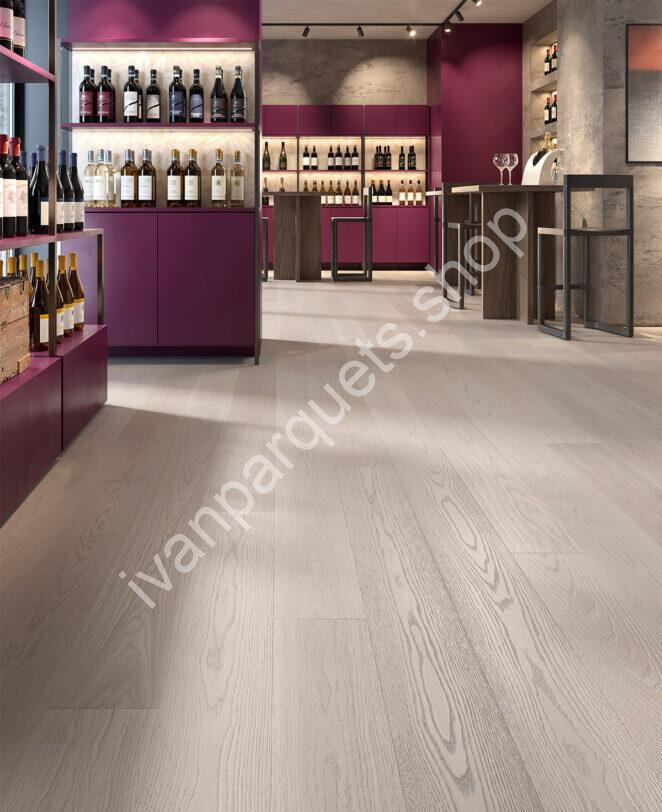 Berti Essential Nebula – Parquet prefinito in rovere grigio Berti Essential Nebula parquet prefinito in rovere grigio spazzolato